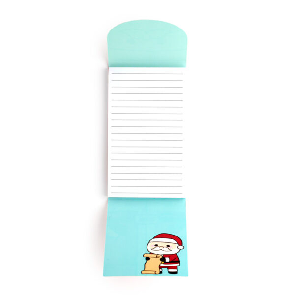 Flip Open Shaped Memo Pad - Christmas Festive Friends Santa - Image 3