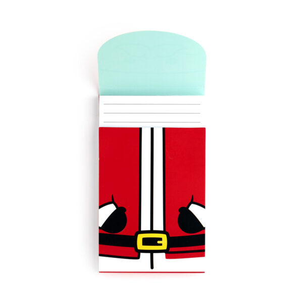 Flip Open Shaped Memo Pad - Christmas Festive Friends Santa - Image 4