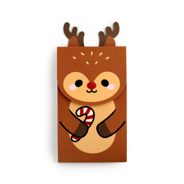 Flip Open Shaped Memo Pad - Christmas Festive Friends Rudolf - Image 2