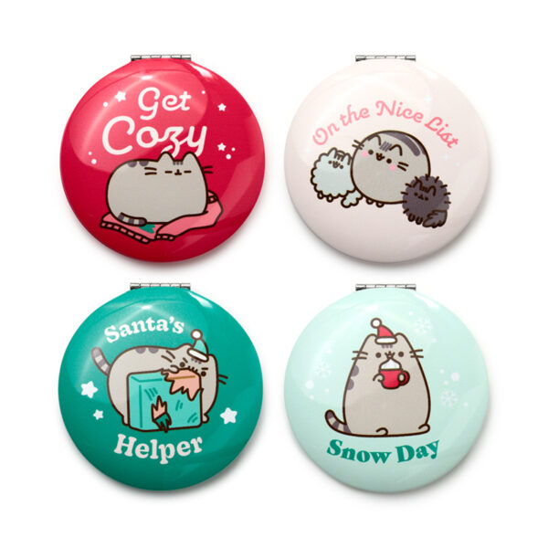 Compact Mirror - Get Ready for Christmas Pusheen the Cat - Image 2