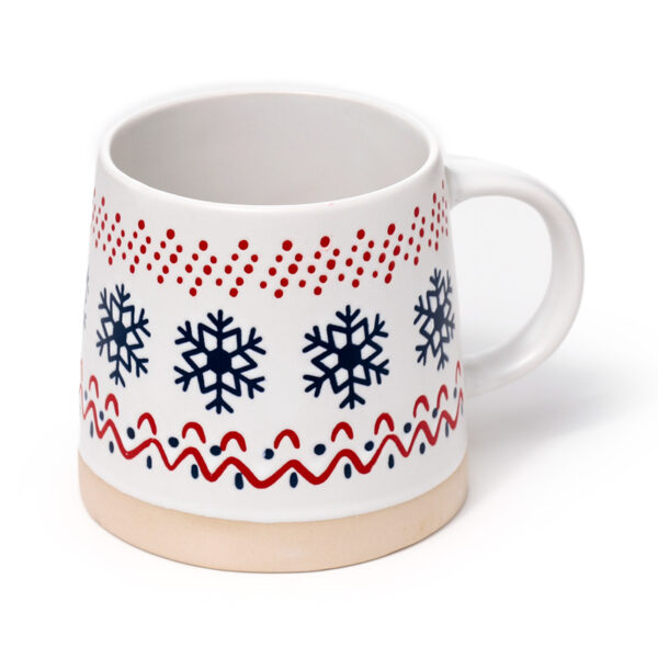 Stoneware Mug - Christmas Snowflake - Image 7