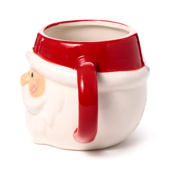 Ceramic Shaped Head Mug - Christmas Santa Head - Image 4