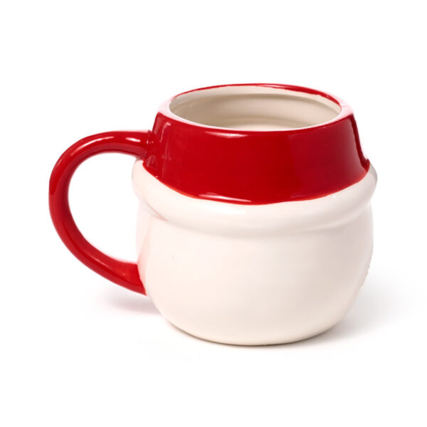 Ceramic Shaped Head Mug - Christmas Santa Head - Image 5