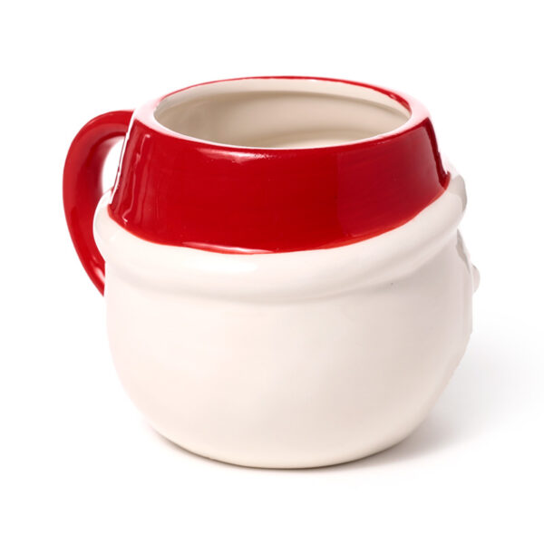 Ceramic Shaped Head Mug - Christmas Santa Head - Image 6