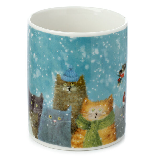 Porcelain Mug - Jan Pashley Christmas Cats - Image 3