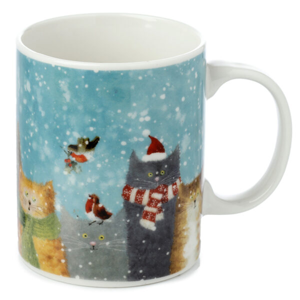 Porcelain Mug - Jan Pashley Christmas Cats - Image 4