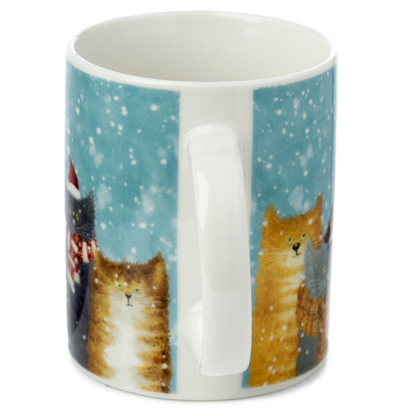 Porcelain Mug - Jan Pashley Christmas Cats - Image 5