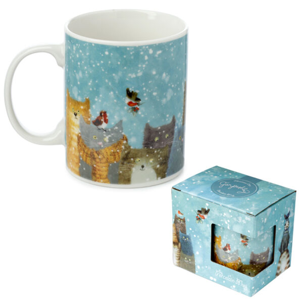 Porcelain Mug - Jan Pashley Christmas Cats - Image 7