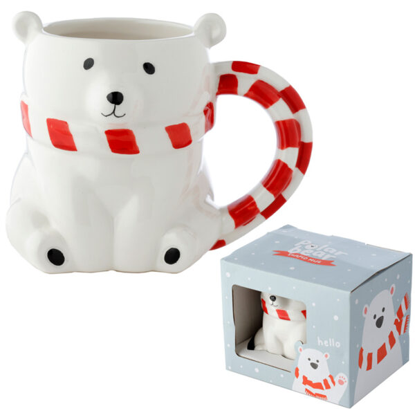 Novelty Shaped Ceramic Mug - Polar Bear - Image 6