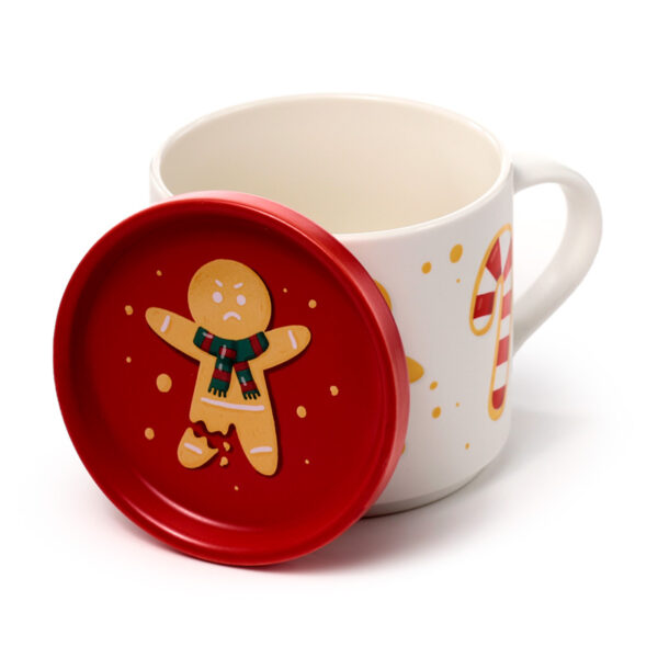 Porcelain Mug & Coaster Lid Set - Christmas Baker Street - Image 3