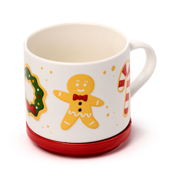 Porcelain Mug & Coaster Lid Set - Christmas Baker Street - Image 4
