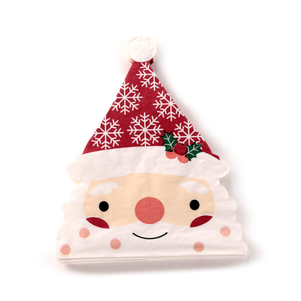 Pack of 12 Napkins - Christmas Santa - Image 2