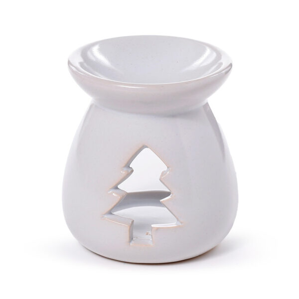 Ceramic Small Christmas Oil Burner - Christmas Cutout - Image 3