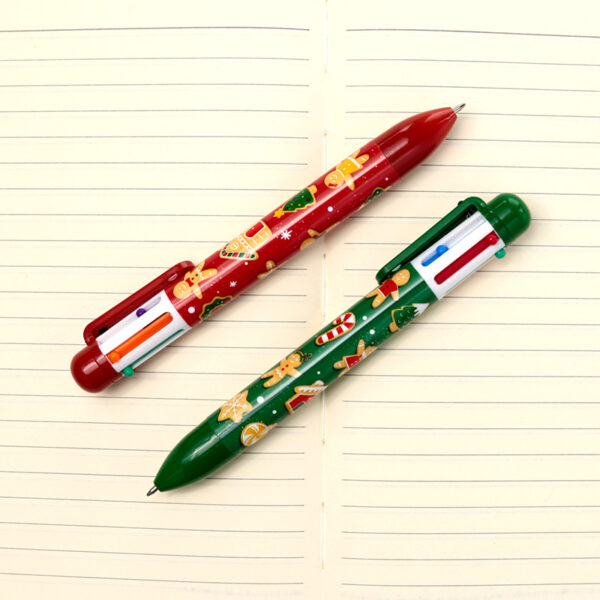 Multi Colour Pen (6 Colours) - Christmas Baker Street Gingerbread - Image 3