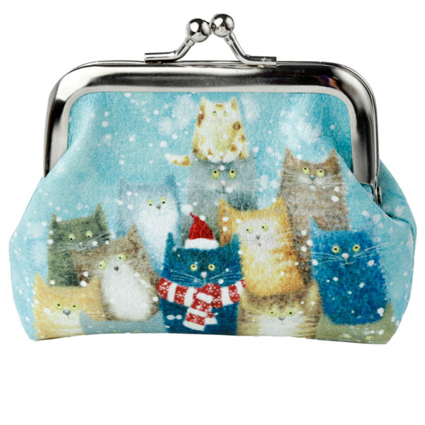 Tic Tac Jan Pashley Christmas Cats and Dogs Purse - Image 3