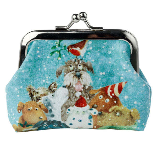 Tic Tac Jan Pashley Christmas Cats and Dogs Purse - Image 4