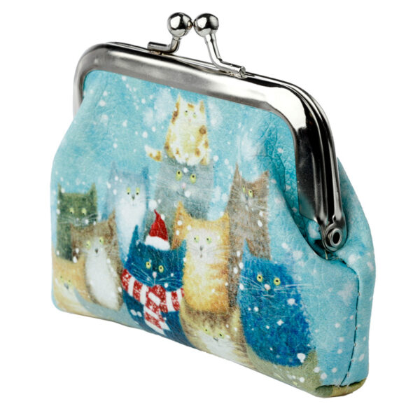 Tic Tac Jan Pashley Christmas Cats and Dogs Purse - Image 5