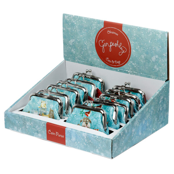 Tic Tac Jan Pashley Christmas Cats and Dogs Purse - Image 9