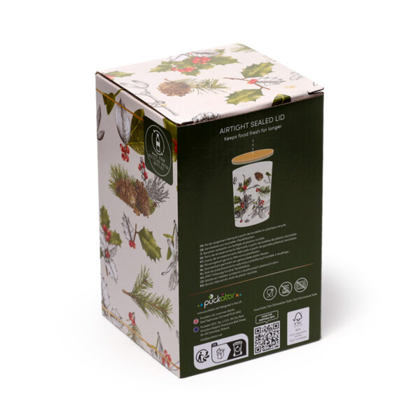 Recycled RPET Large Storage Jar - Christmas Winter Botanicals - Image 7