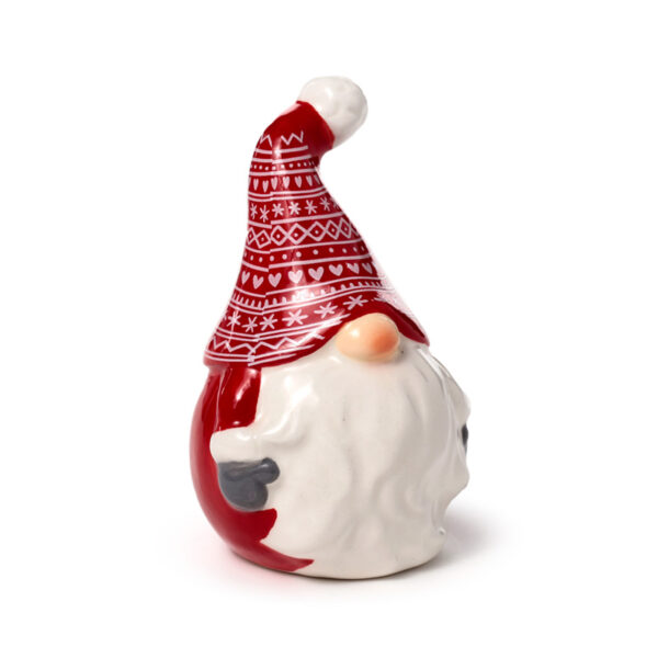 Ceramic Salt & Pepper Set - Scandi Christmas Gonk - Image 2