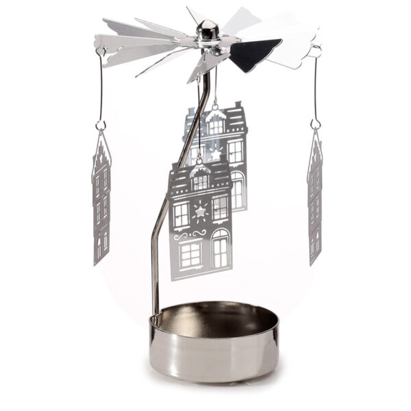 Spinning Tea Light Carousel Candle Holder - Christmas Baker Street - Image 3