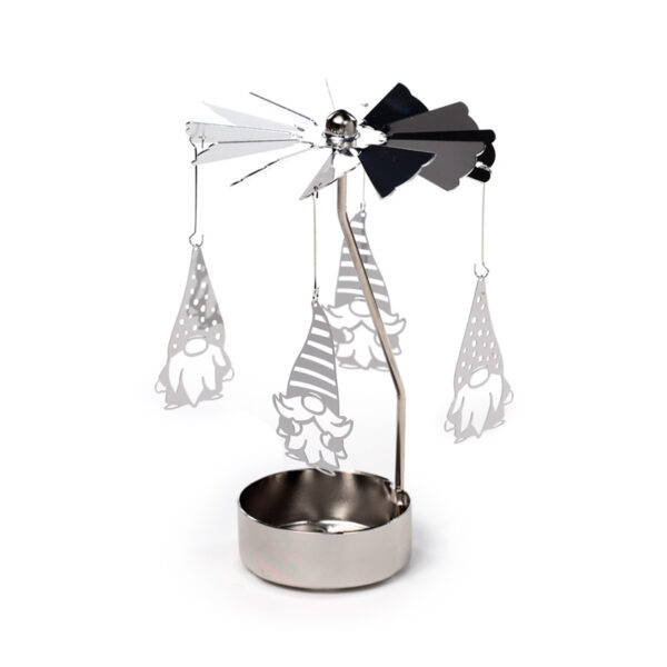 Spinning Tea Light Carousel Candle Holder - Christmas Gonk - Image 2