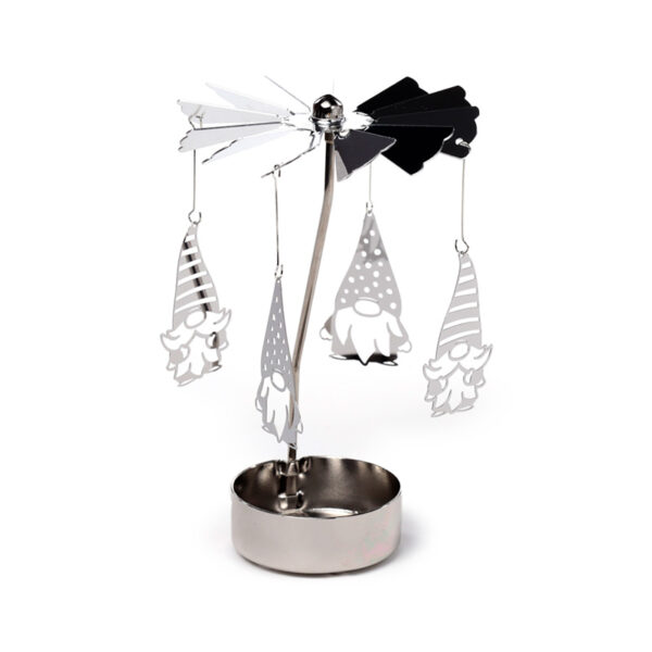 Spinning Tea Light Carousel Candle Holder - Christmas Gonk - Image 3