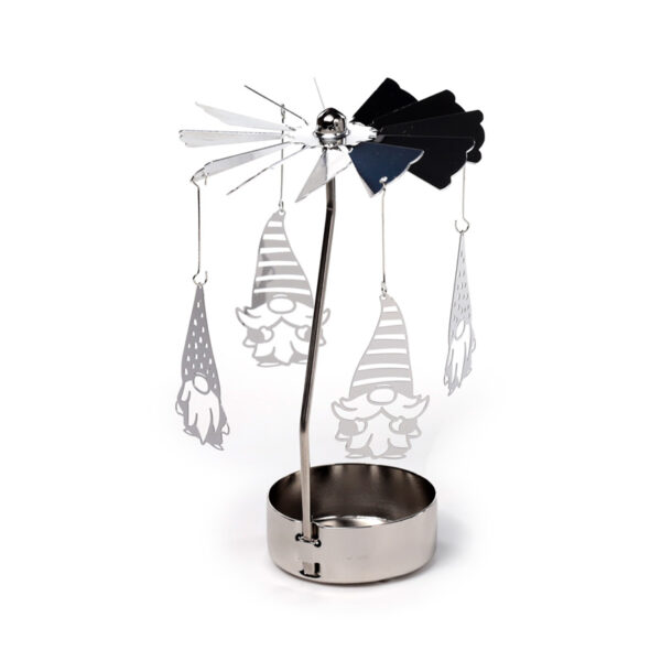 Spinning Tea Light Carousel Candle Holder - Christmas Gonk - Image 4