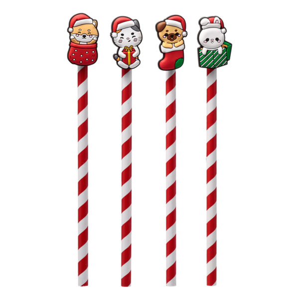 Pencil with PVC Topper - Christmas Adoramals - Image 3