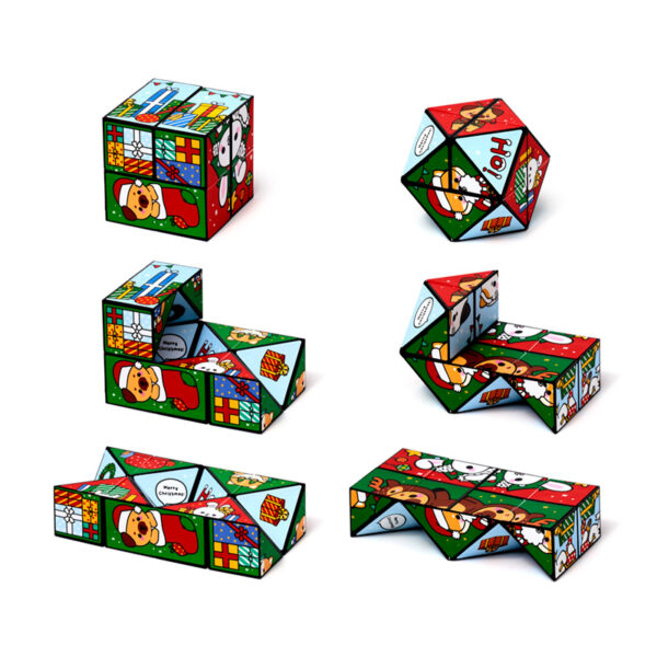 Puzzle Cube Toy - Christmas Adoramals - Image 2