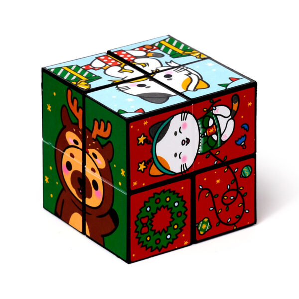 Puzzle Cube Toy - Christmas Adoramals - Image 3