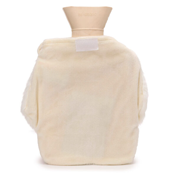Hot Water Bottle with Plush Cover 650ml - Polar Bear - Image 4