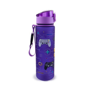 600ml Shatterproof Pop Top Water Bottle - Game Over