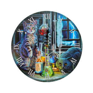 Wall Clock - Lisa Parker Jekyll and Hyde Cats