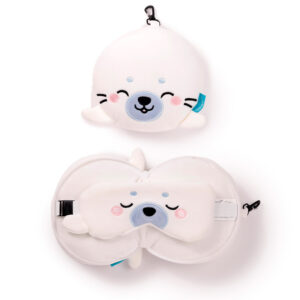 Relaxeazzz Travel Pillow & Eye Mask - Kai the Seal