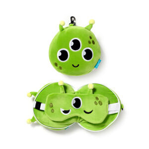 Relaxeazzz Travel Pillow & Eye Mask - Space Cadet Alien