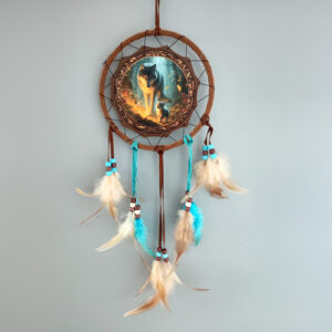 Dreamcatcher (Small) - Fairy Dream Wolf & Cub