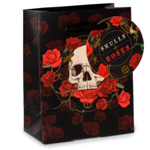 Gift Bag (Small) - Skulls & Roses Red Roses