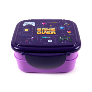 Bento Clip Lock Lunch Box with Cutlery - Game Over