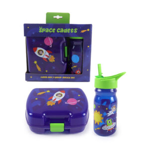 Lunch Box & Water Bottle Set - Space Cadet