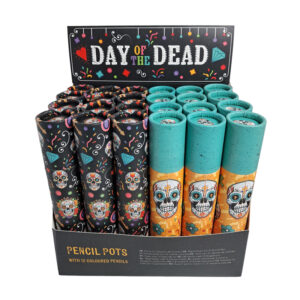 Large Colouring Pencil Tube - Day of the Dead