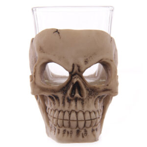 Fantasy Glass and Resin Skull Shot Glasses