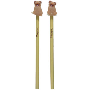 Pencil with PVC Topper - Mopps Pug