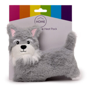 Microwavable Plush Lavender Heat Pack - Schnauzer Dog