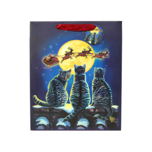 Christmas Gift Bag Large - Lisa Parker Christmas Cats