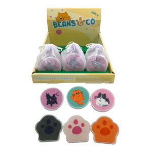 Reusable Cleansing Pads Set of 6 - Beans & Co Cats